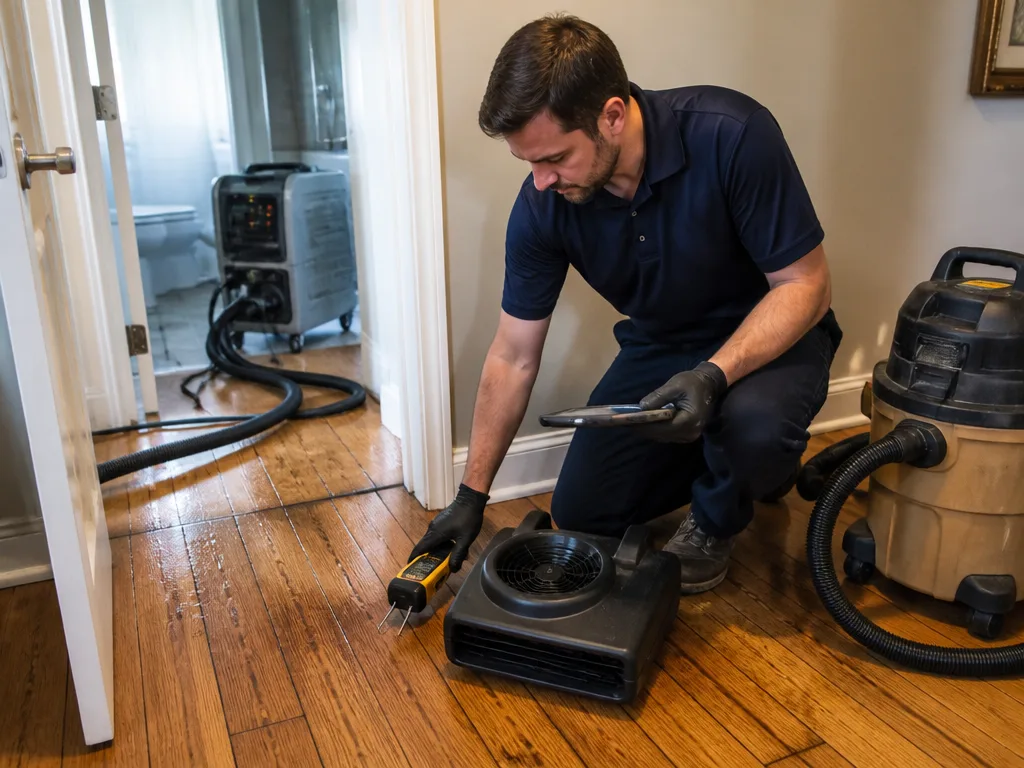Hardwood Floor Drying